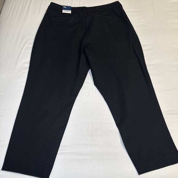 Old Navy High Rise Pixie Pants Womens Plus Size 24 Black Never Fade Trouser NWT - Picture 12 of 14